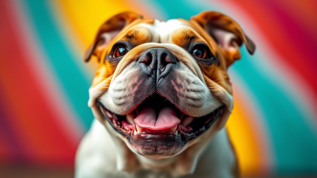 verspielte ausdrucksstarke Hundepersönlichkeit