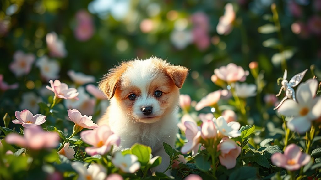 verspielter gut gepflegter Hundführer