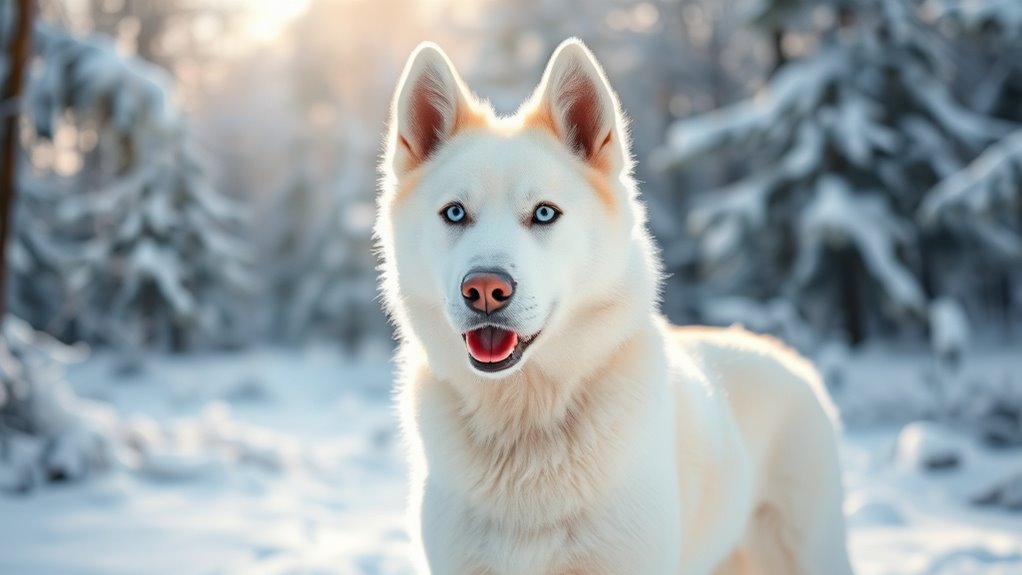 Verspielte weiße Hundename