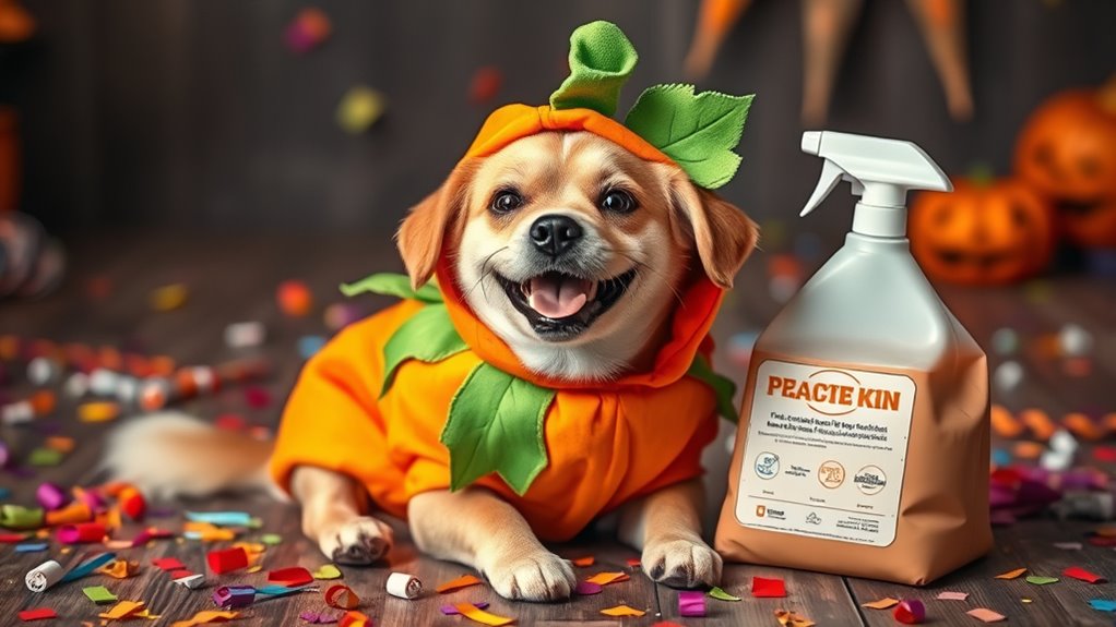 Nach Halloween Haustierreinigung