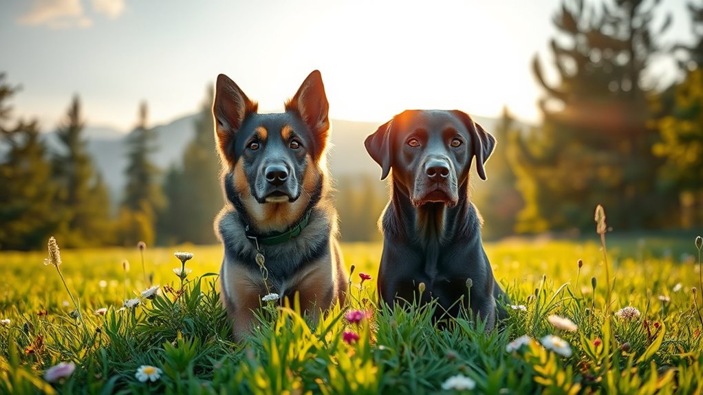 strahlendes, gut gepflegtes, selbstbewusstes Hund