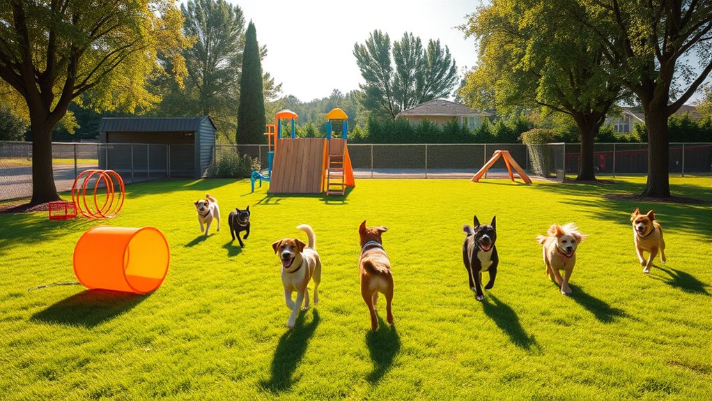 sicherer und funktionaler Hundespielplatz