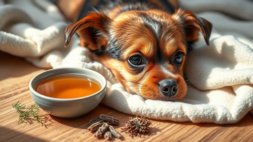 Suchen Sie umgehend tierärztliche Hilfe