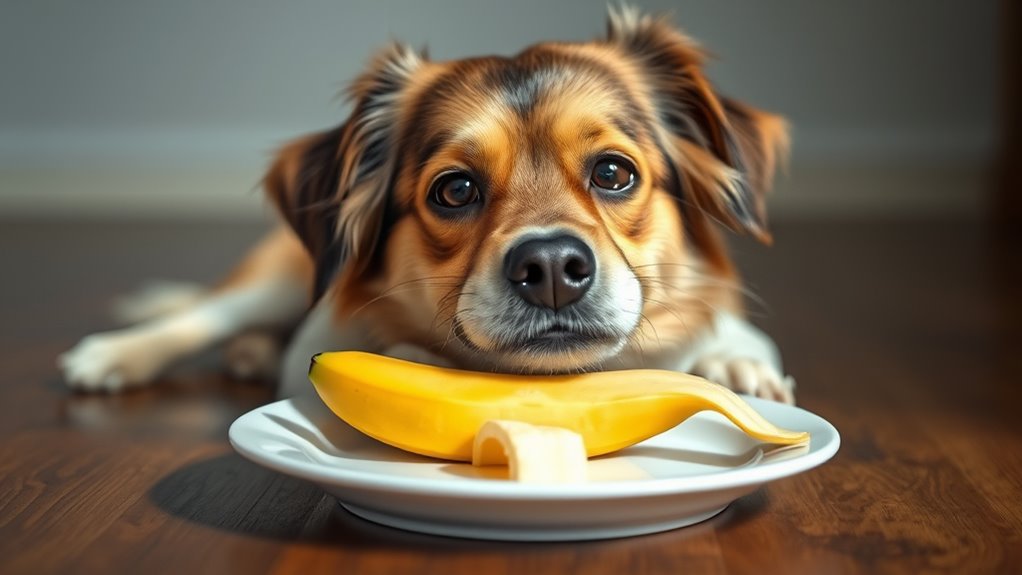 Serviere kleine reife Banane