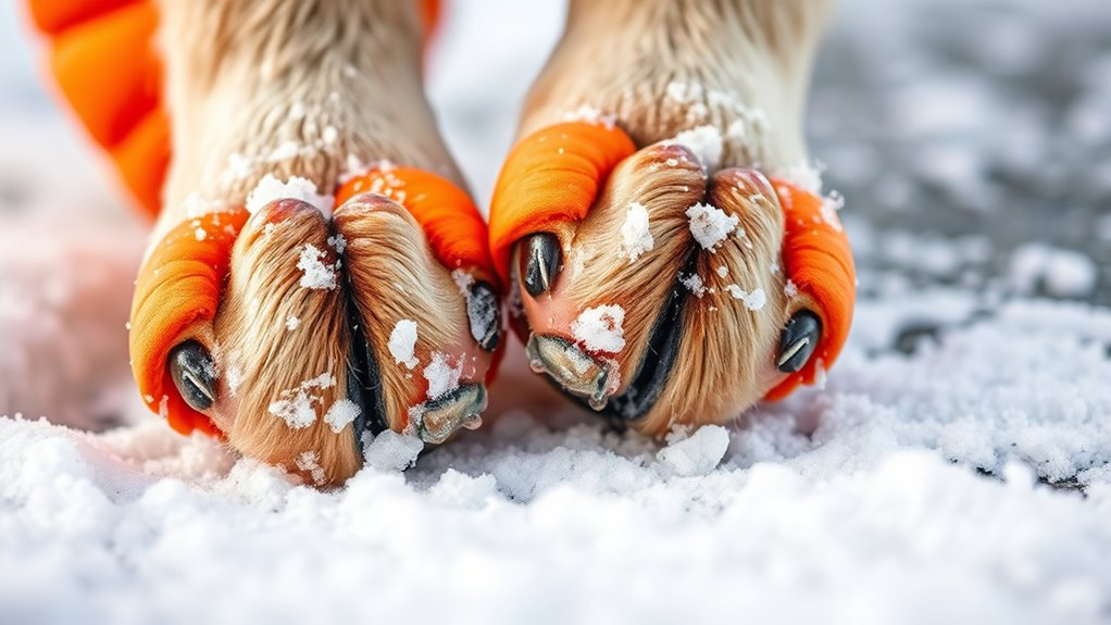 Kurze Winterspaziergangs-Vorsichtsmaßnahmen