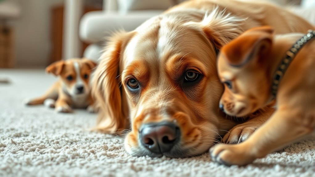 Anzeichen von Eifersucht bei Hunden