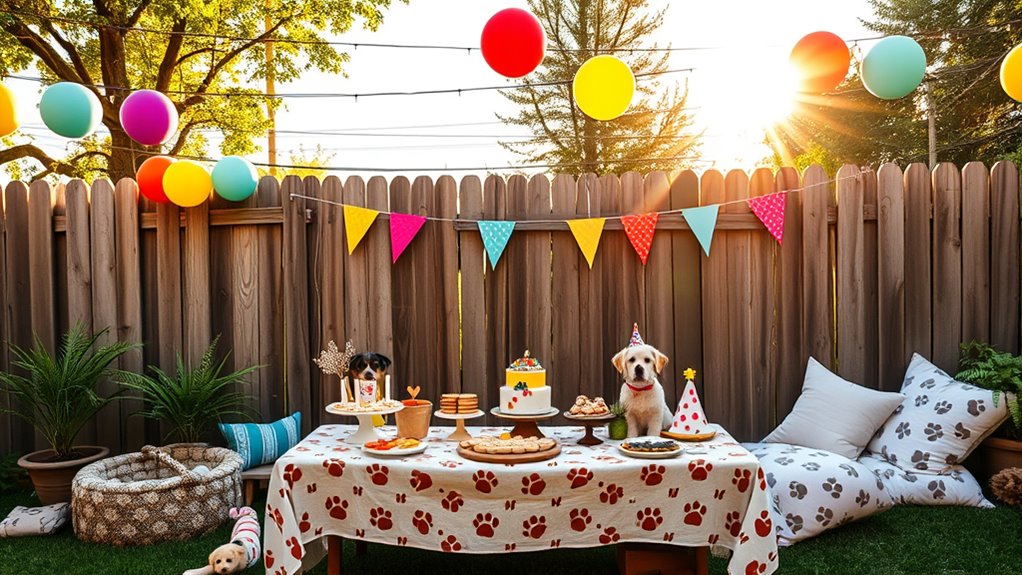 Stilvolle Partydekoration für Haustiere