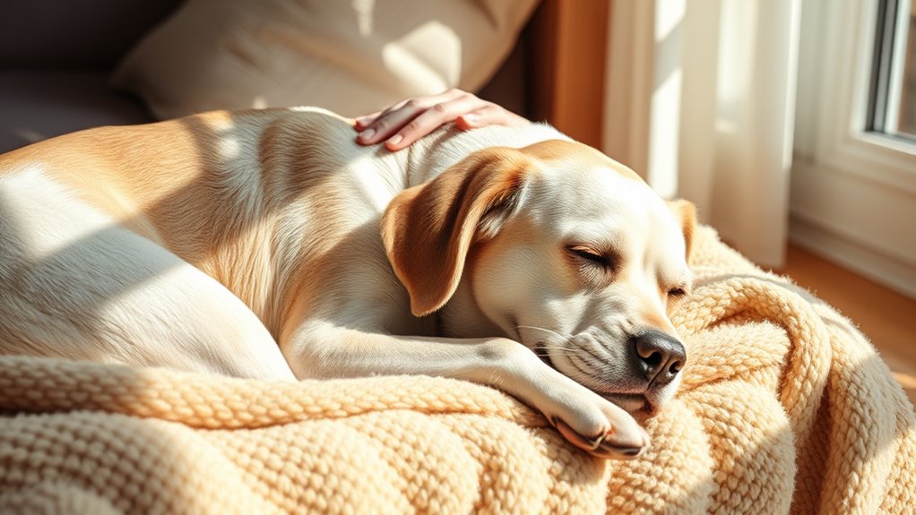 Unterstützung der Mobilität älterer Hunde