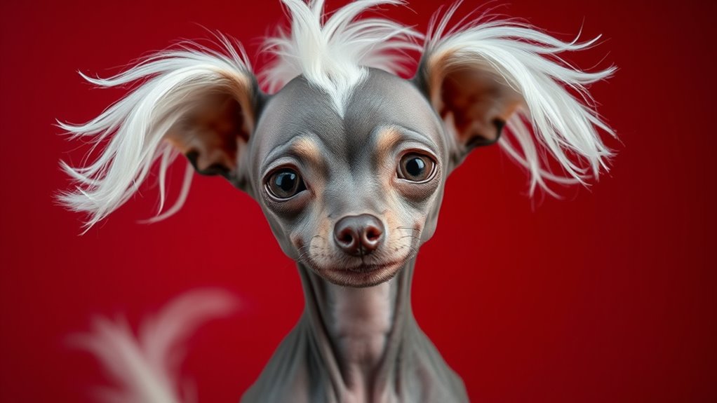 einzigartig mutiger Chinesischer Schopfhund