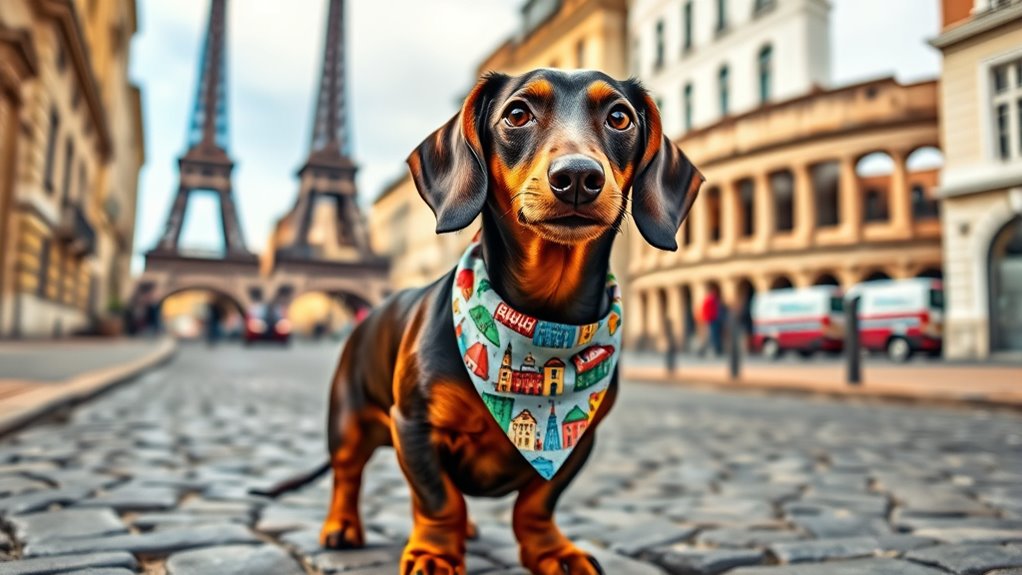 einzigartige Wahrzeichen-inspirierte Hundename