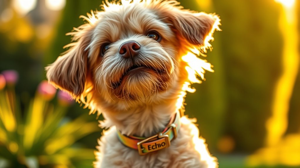 lebhafter spielerischer gut trainierter Hund