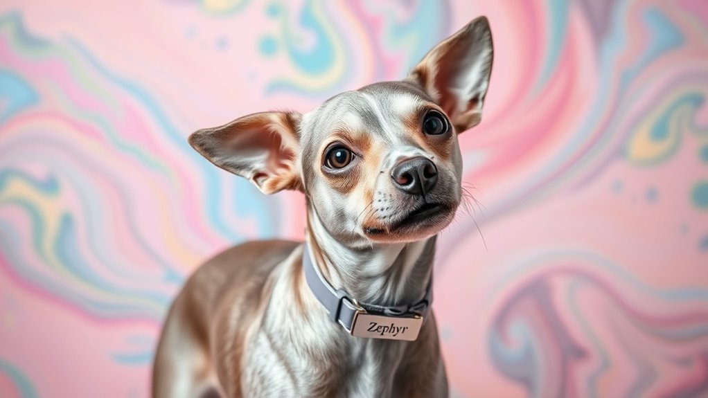 windiger lebendiger gut gepflegter Hund