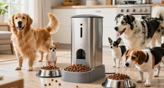 Automatischer Futterspender für mehrere Hunde