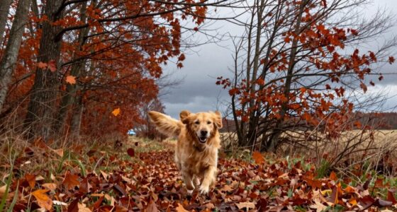 Herbst-Hund-Abenteueraktivitäten