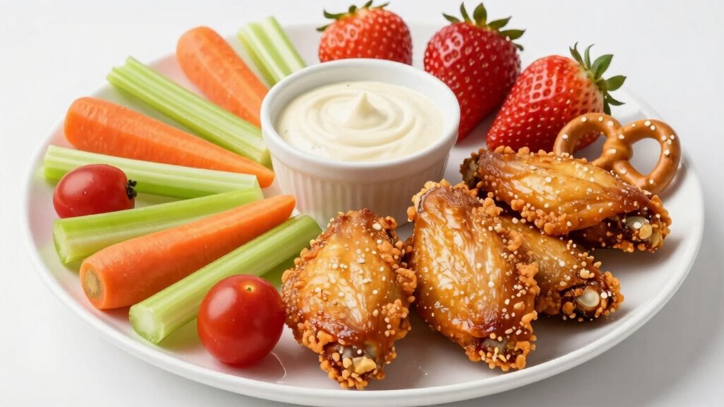 ausgewogene Snacks und Mahlzeiten