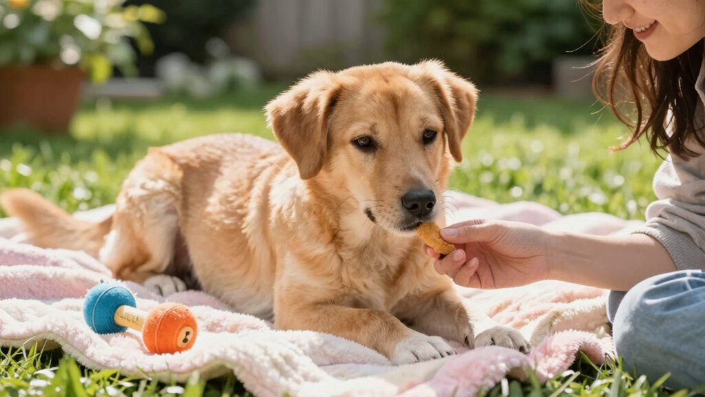 ruhige beruhigende Hundetätigkeiten