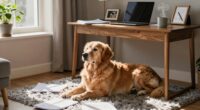 Hund und Remote-Arbeit
