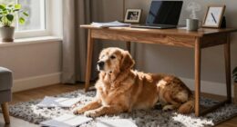 Hund und Remote-Arbeit
