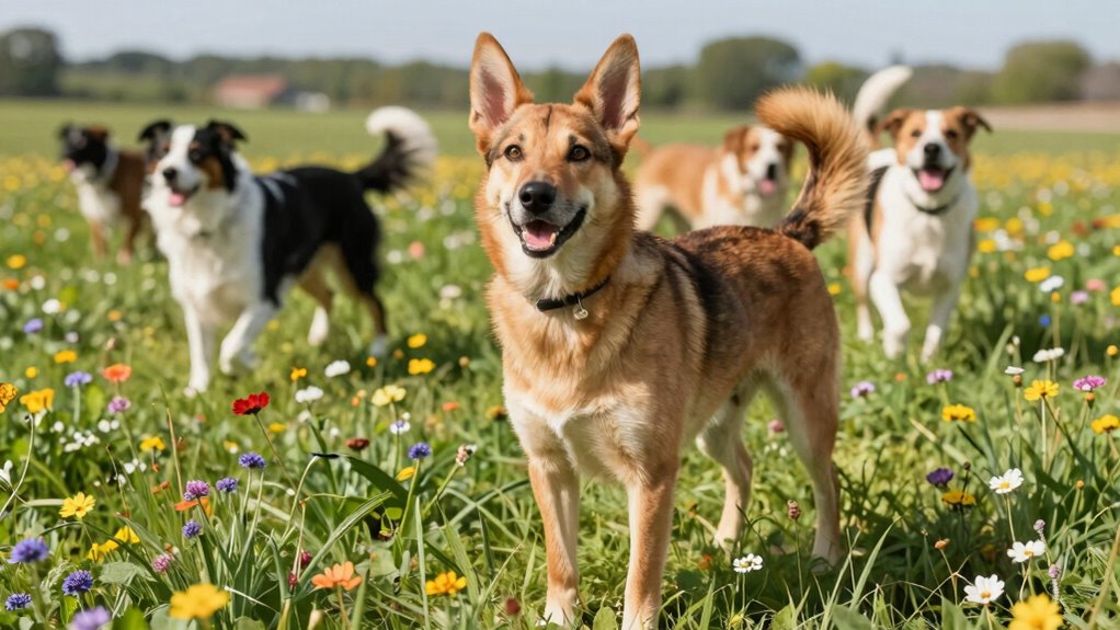 Hundebereit für die Freiheit im Freien