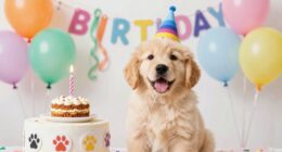 Hunds erster Geburtstagsfeier