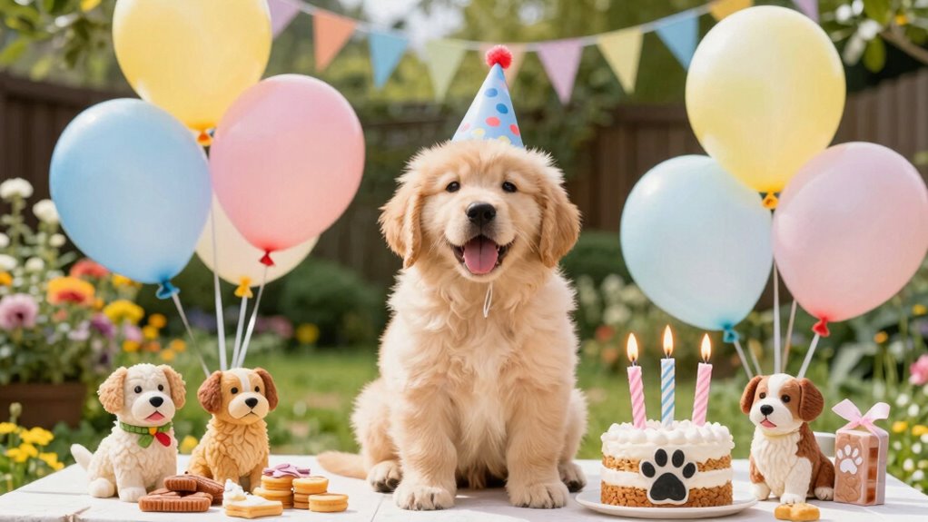 Hunds erster Geburtstagsfeier
