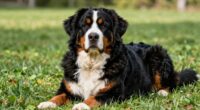 freundlicher Riese fordernder Hund