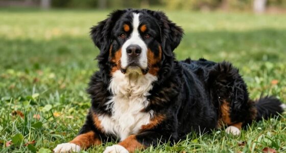 freundlicher Riese fordernder Hund