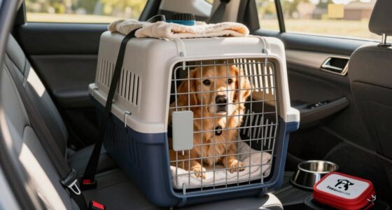 sicherer Hundetransport organisiert