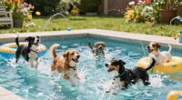 Sommer-Wasserspiele für Hunde