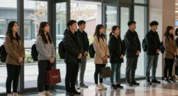 Warten an den Türen üben