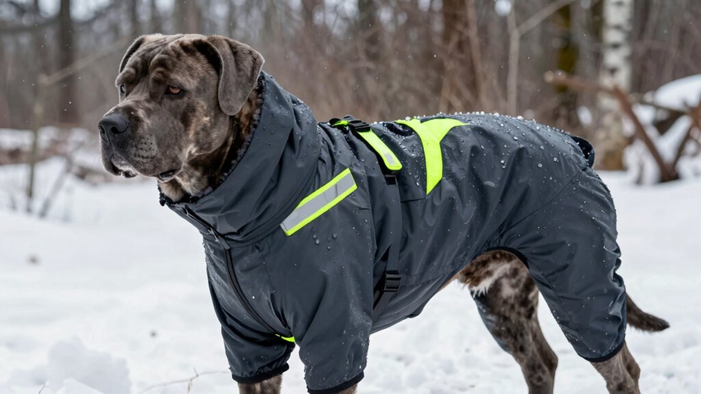 wasserfester reflektierender Hundemantel