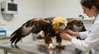 Big Bear eaglet Sandy took a scary tumble. See how she's doing
