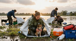ASPCA Assists With The Emergency Evacuation Of Over 50 Animals Due To Flooding