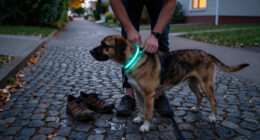 8 Leuchthalsbänder für Hunde im Vergleich – sicher unterwegs an Halloween und im Herbst